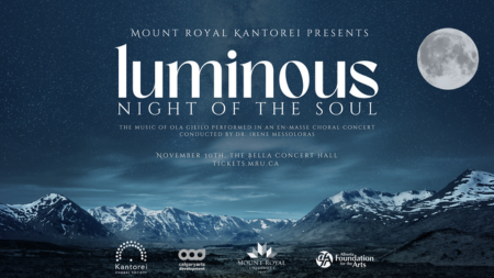 Mount Royal Kantorei Presents Luminous Night of the Soul